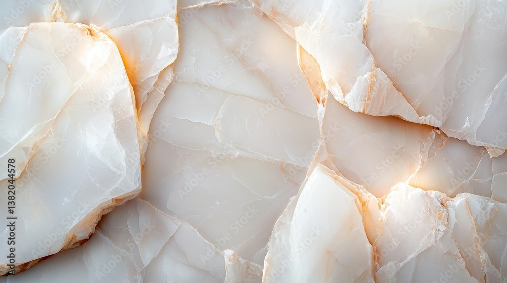 A close-up of smooth, polished stone featuring light colors and intricate patterns, showcasing natural beauty and texture.