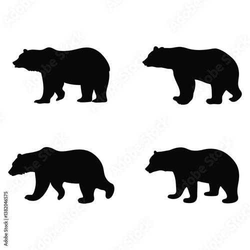 silhouette of a bear