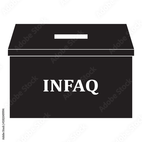 illustration of charity box icon vector design