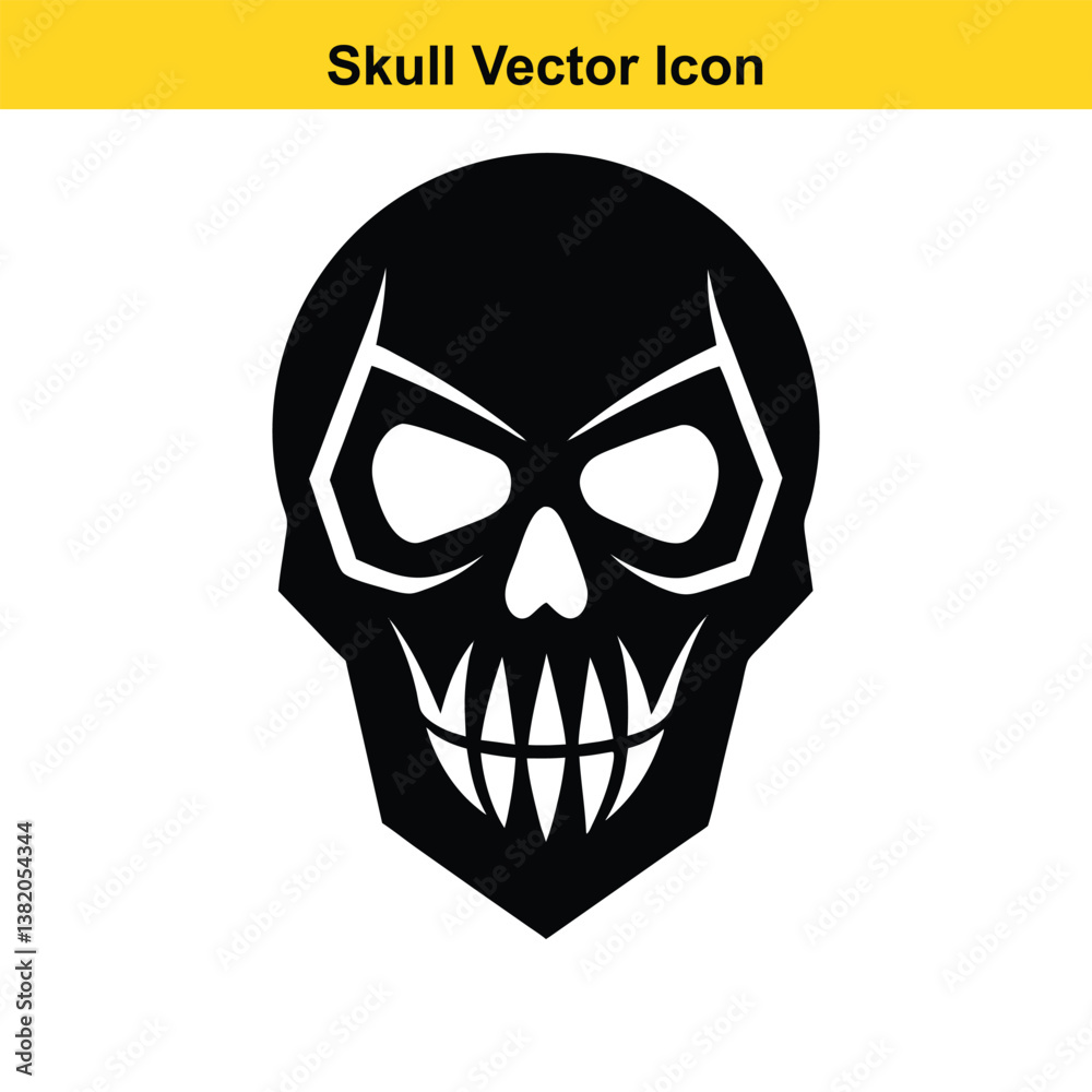 Fototapeta premium Skull and crossbones with white background.