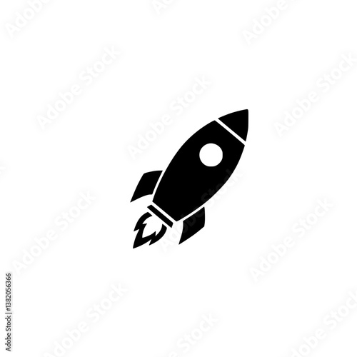Rocket Launch Vector Icon