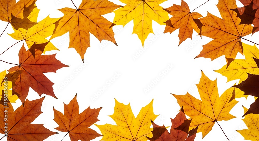 Fototapeta premium Autumn's Embrace AI Generated