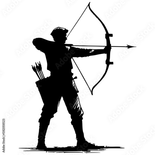 Silhouette of an archer