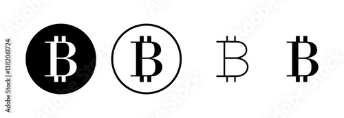 Bitcoin icon logo design. bitcoin sign and symbol. payment symbol. cryptocurrency logo