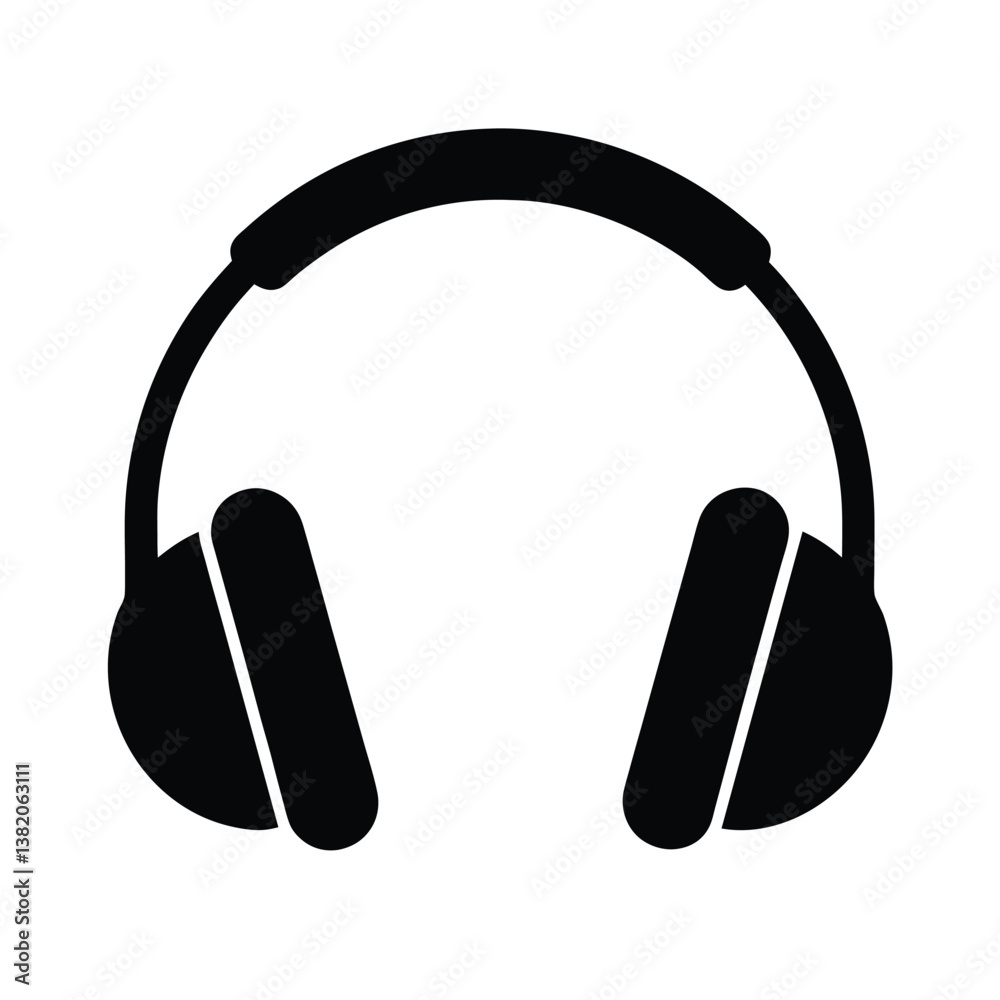 Obraz premium headphones icon on white background