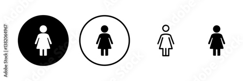 Female icon vector illustration. woman sign and symbol