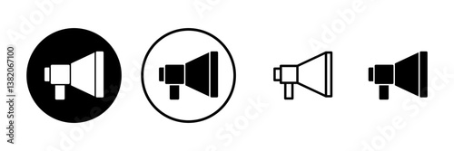 Megaphone icon vector illustration. Loudspeaker sign and symbol