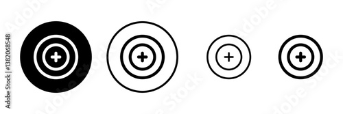 Target icon vector illustration. goal icon vector. target marketing sign and symbol