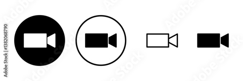 Video icon vector illustration. video camera sign and symbol. movie sign. cinema