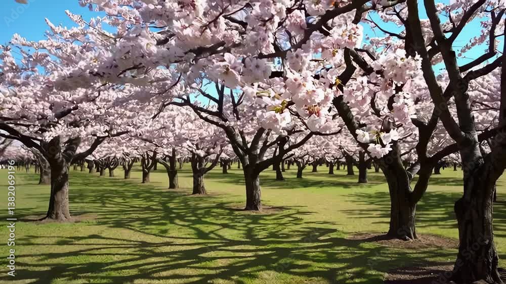 Gentle Cherry Blossom Petals Falling in a Quiet Japanese Park During Spring Season
Gentle Cherry Blossom Petals Falling in a Quiet Japanese Park During Spring Season