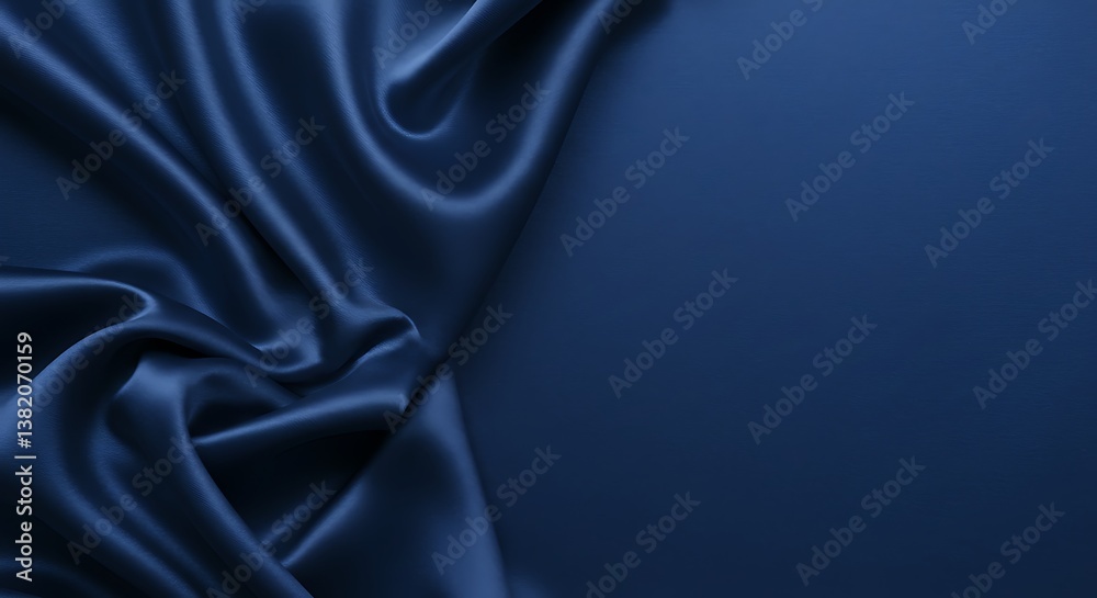 Fototapeta premium Midnight Silk Drape AI Generated