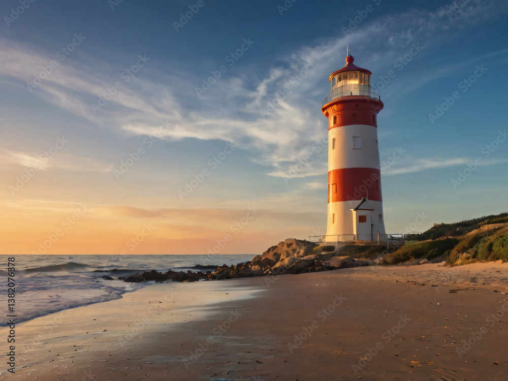 lighthouse at sunset lighthouse at sunset