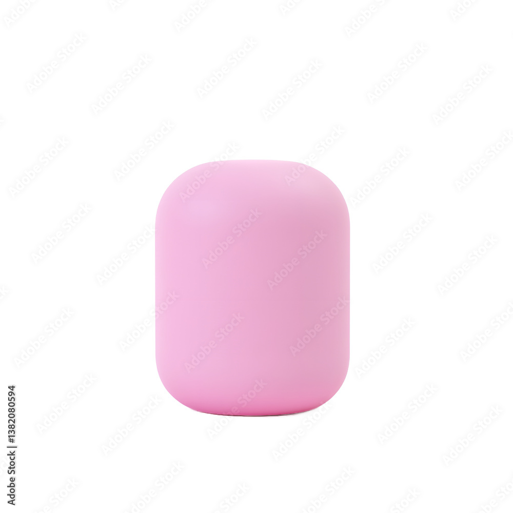 Pink Cylindrical Product Mockup 3D Render Pink Cylindrical Product Mockup 3D Render