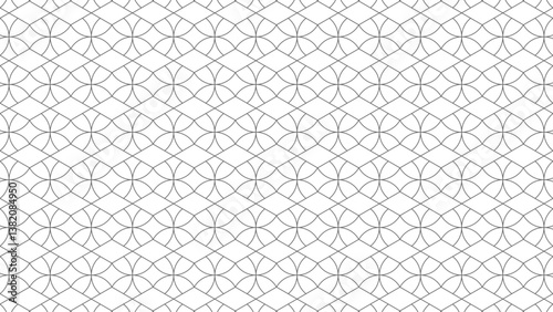 Seamless Geometric Line Pattern Background, Minimalist Abstract Lattice Pattern, 