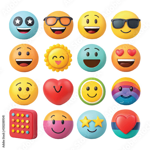 world emoji day vactor art ikon packs