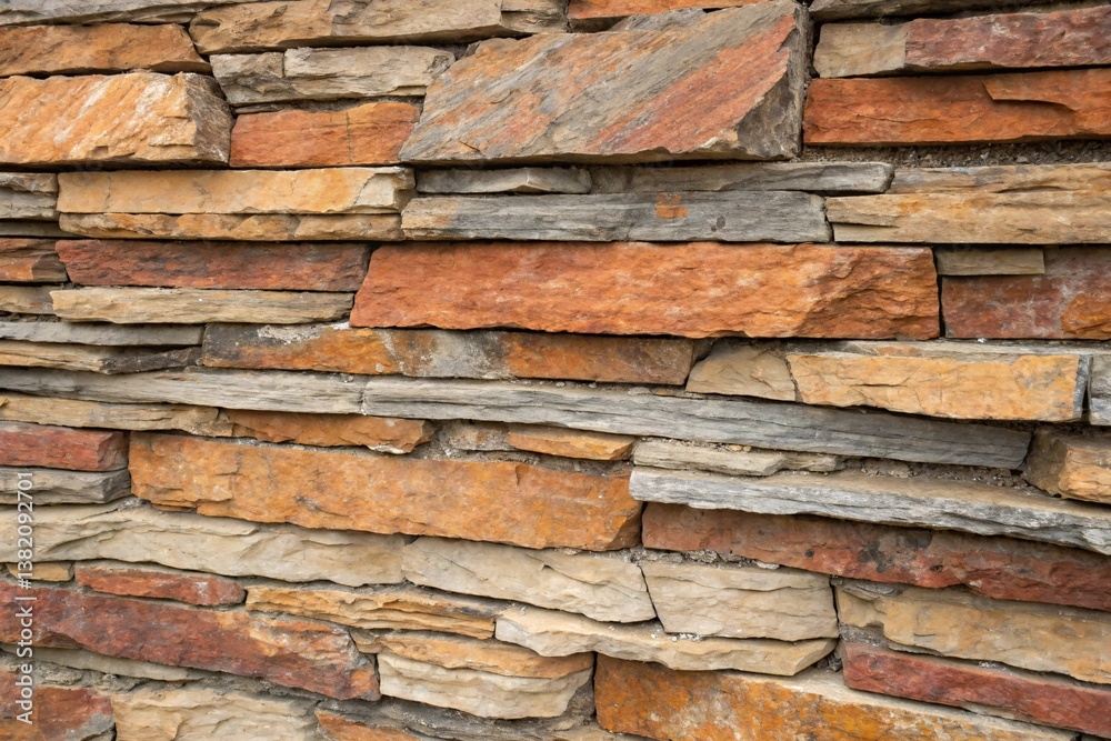 Masonry design showcasing diverse earthy tones and rugged appeal. Rustic stone wall. Masonry design showcasing diverse earthy tones and rugged appeal. Rustic stone wall.