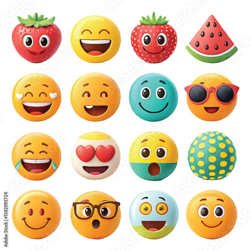 world emoji day vactor art ikon packs