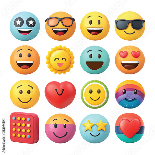 world emoji day vactor art ikon packs