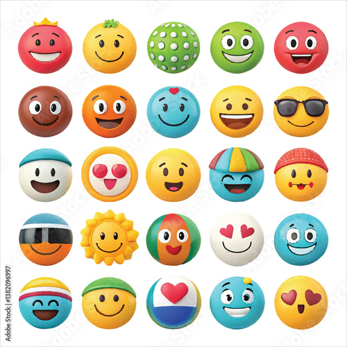 world emoji day vactor art ikon packs