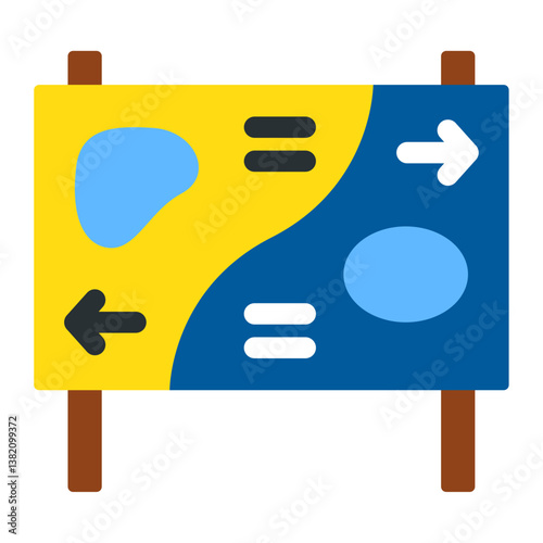 waterpark map signboard icon