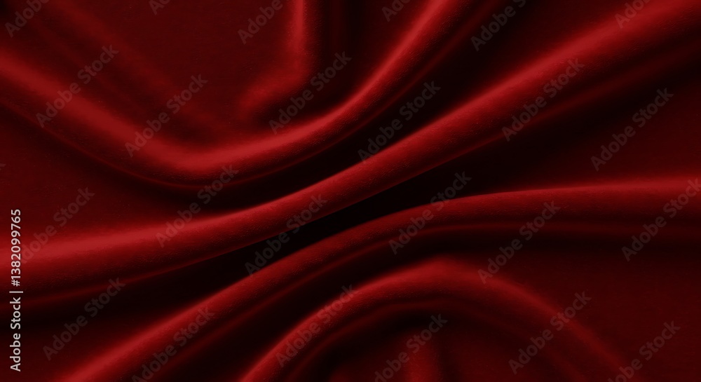 Obraz premium Crimson Currents AI Generated