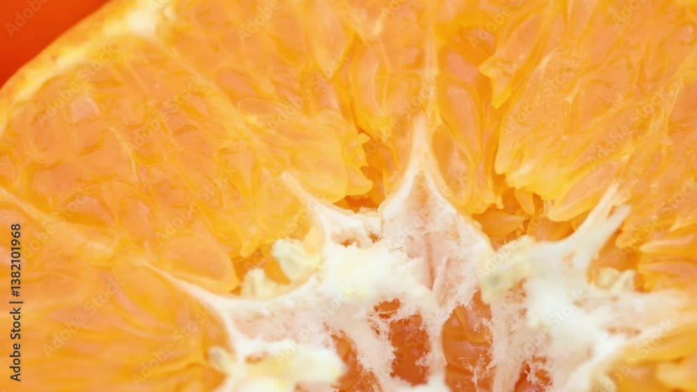 close-up of an orange cut in half close-up of an orange cut in half