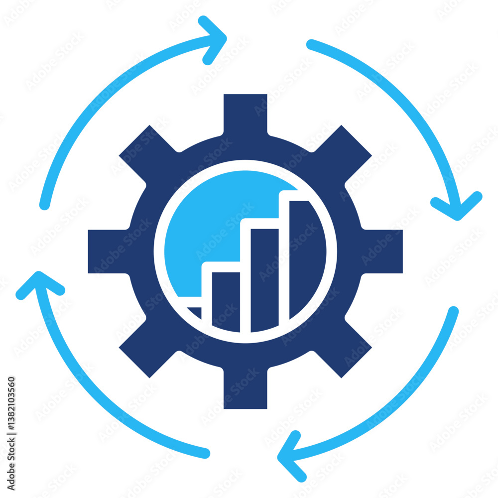 Process Improvement Icon Element For Design Process Improvement Icon Element For Design