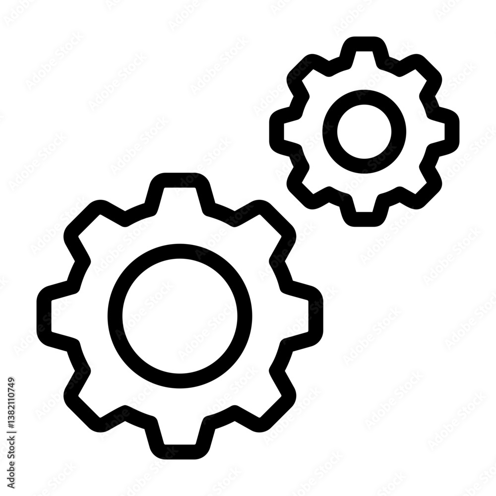 Settings Outline Icon Settings Outline Icon