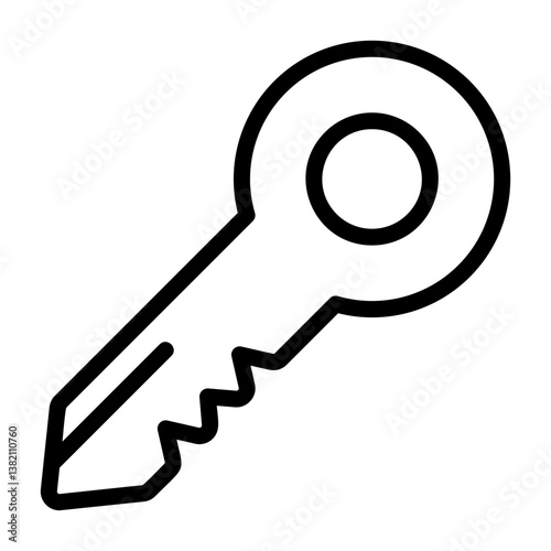 Key Outline Icon