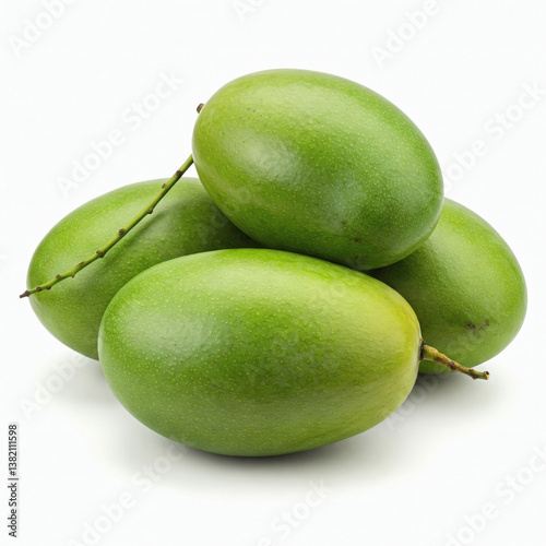 Wallpaper Mural Mango fruit isolated on white background front view Torontodigital.ca