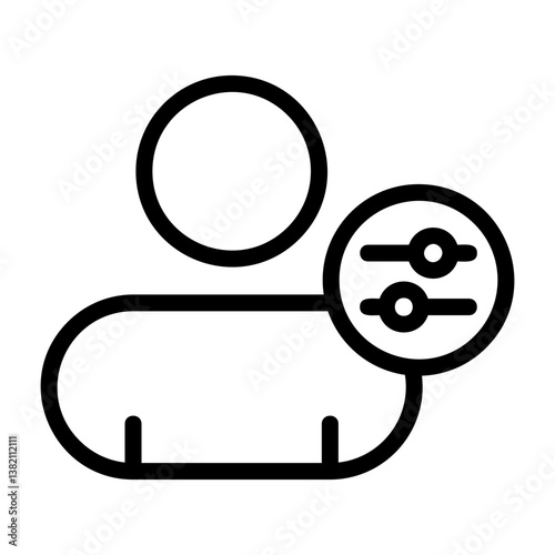 Contact Setting Outline Icon