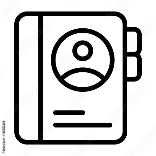 Contacts Outline Icon