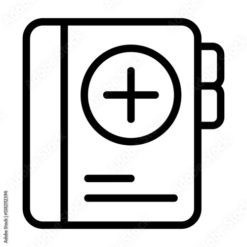 Add Contact Outline Icon