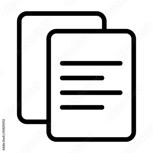 Copy Outline Icon