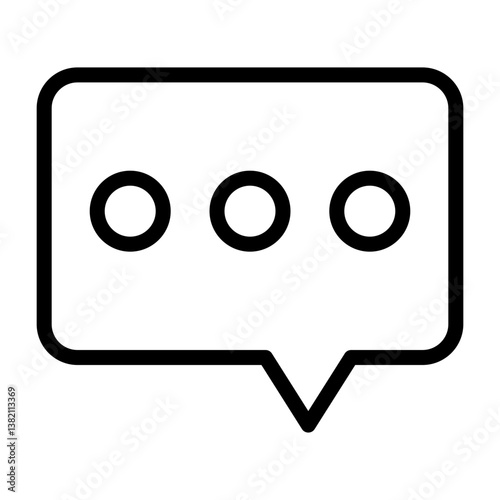 Chat Ellipsis Outline Icon