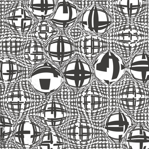 Texture in the form of stripes that bulge in different places.