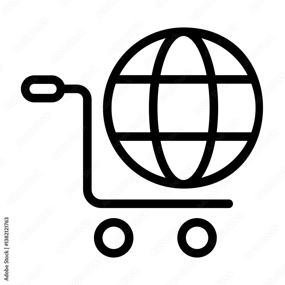 E commerce Outline Style Icon E commerce Outline Style Icon