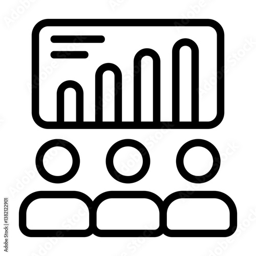 Sales Training Outline Style Icon