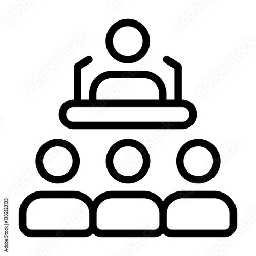 Public Speaking Outline Style Icon