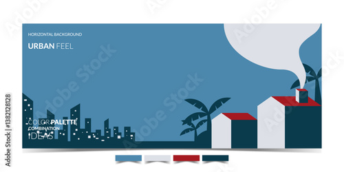 BACKGROUND 543 WITH MODERN ABSTRACT CITY LANDSCAPE FOR BRAND IDENTITY, PRESENTATION AND A LOT OF DESIGN NEEDS