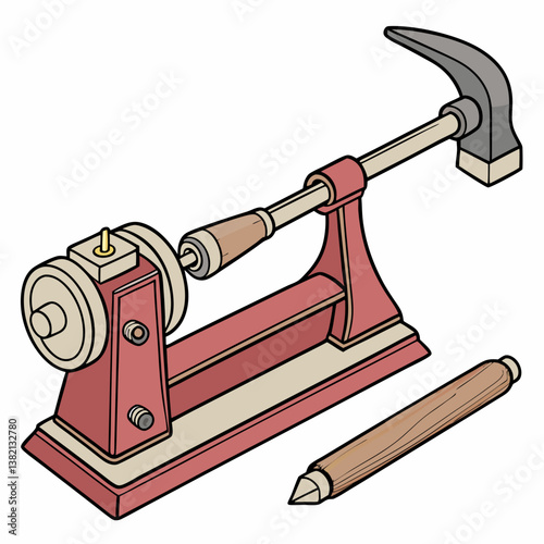 illustration of a industrial machine