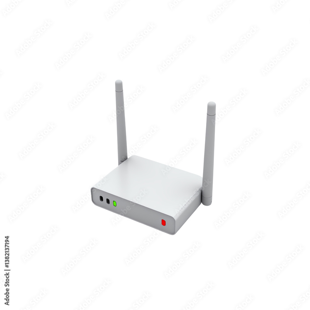 Wireless router on white isolated background Wireless router on white isolated background