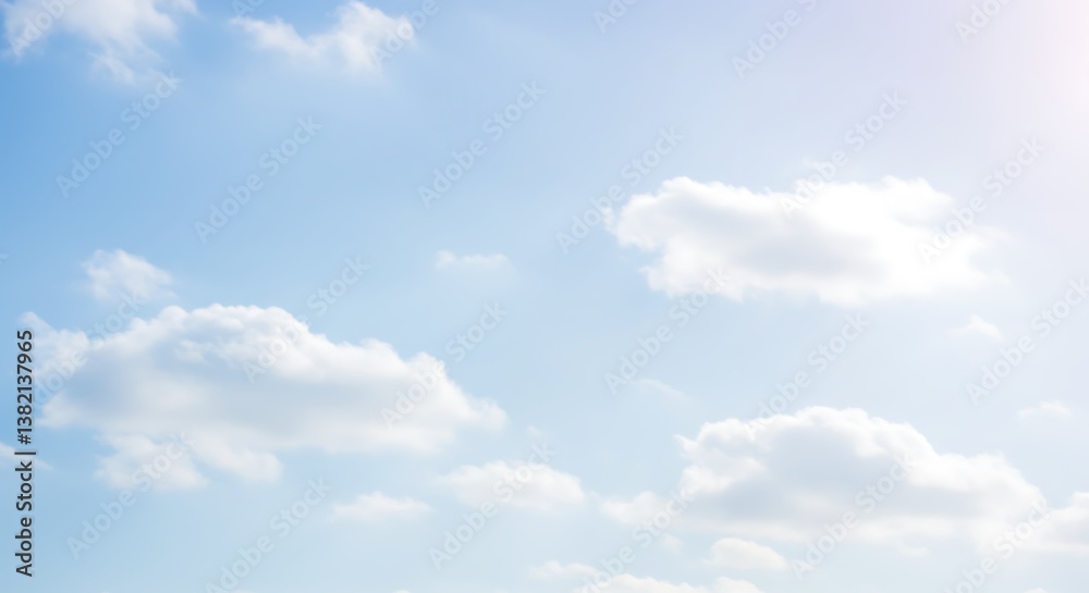 Azure Embrace Soft Clouds And Sunlight AI Generated Azure Embrace Soft Clouds And Sunlight AI Generated