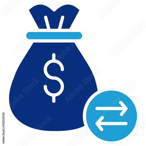 Cash Flow  Icon Element For Design