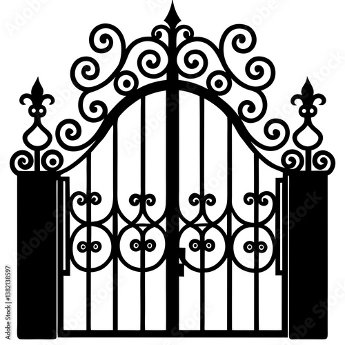 wrought iron gate