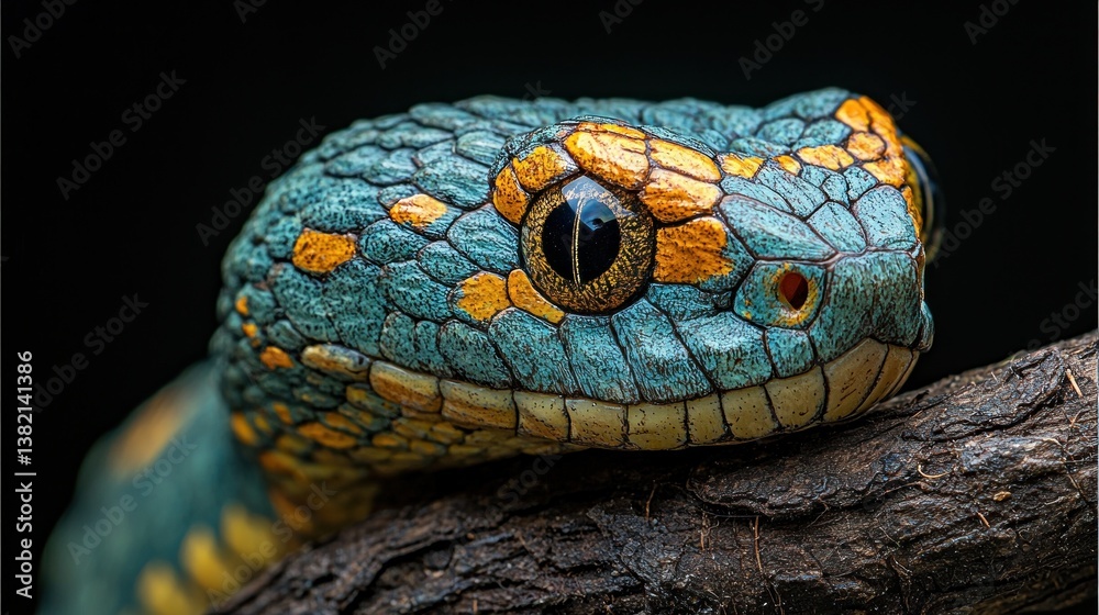 Fototapeta premium Close-up of a venomous snake