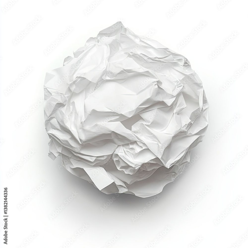 Fototapeta premium Crumpled paper ball (4)