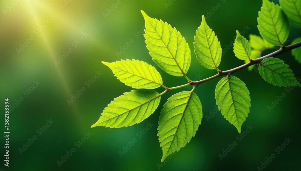 Nature's repeating leaf arrangement on a branch , nature, texture, growth Nature's repeating leaf arrangement on a branch , nature, texture, growth