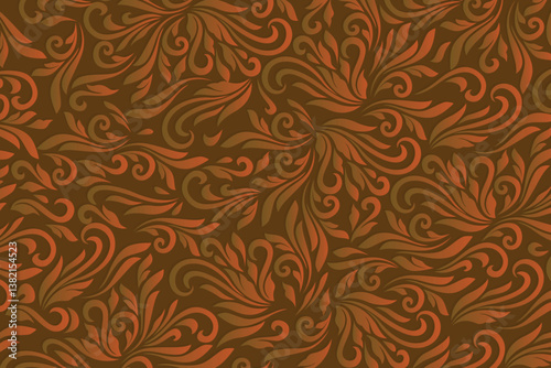 florals pattern. hand drawn florals vector background.