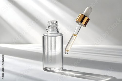 Clear Serum Bottle with Dropper